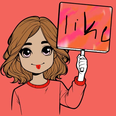 realistic girl holding up a sign