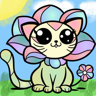 flower cat
