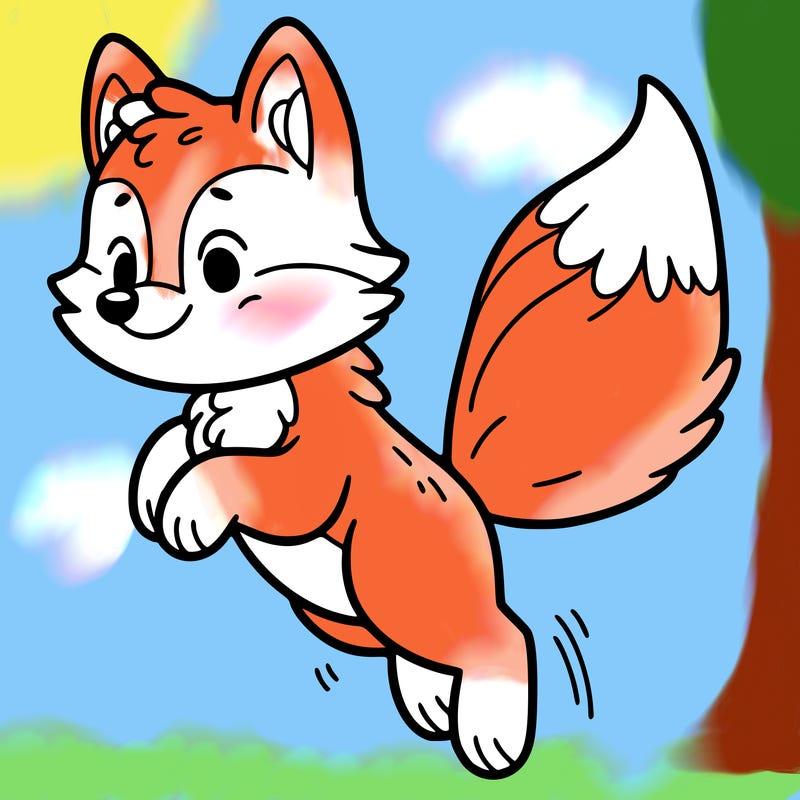 fox jumping