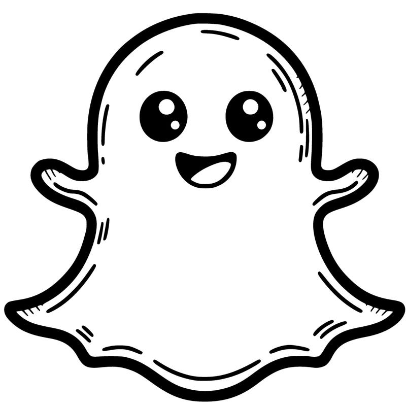 snapchat ghost with no eyes
