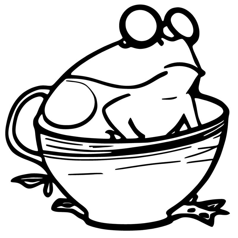 frog in a cup