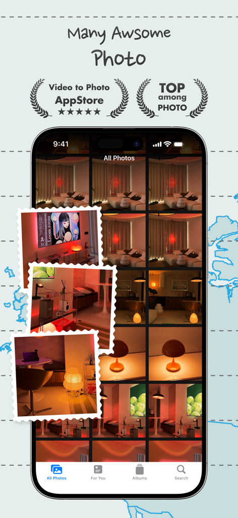 Video Frame Grabber: Clipgrab - Clipgrab app interface showing a gallery of high-quality photos extracted from videos