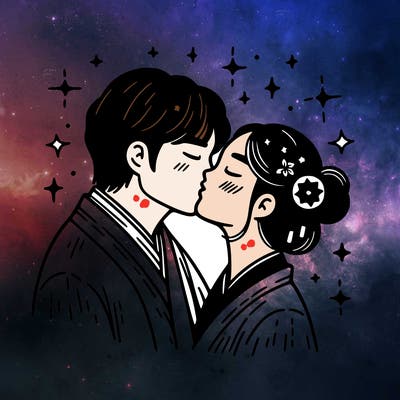 kissing