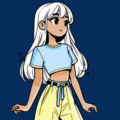 girl in a cute crop top