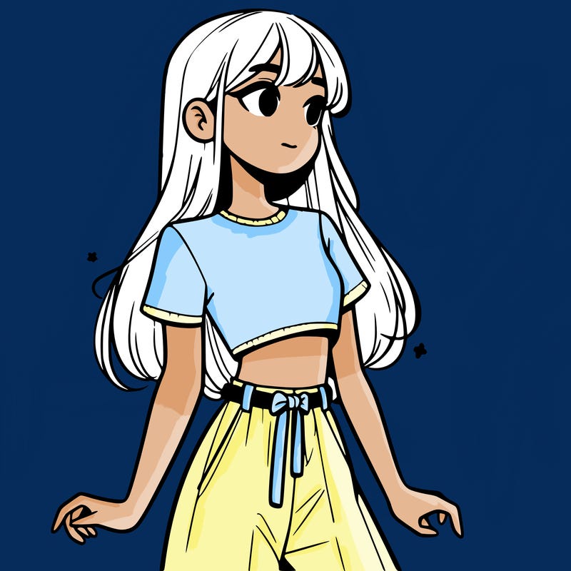 girl in a cute crop top