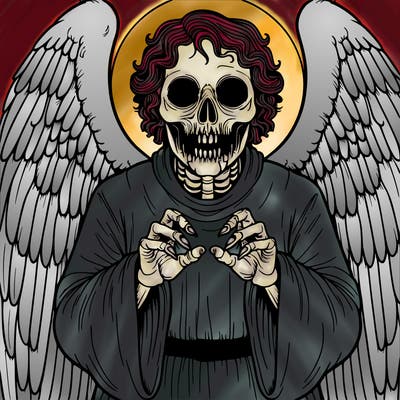 creepy biblically accurate angel realistic