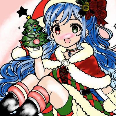 christmas anime girl