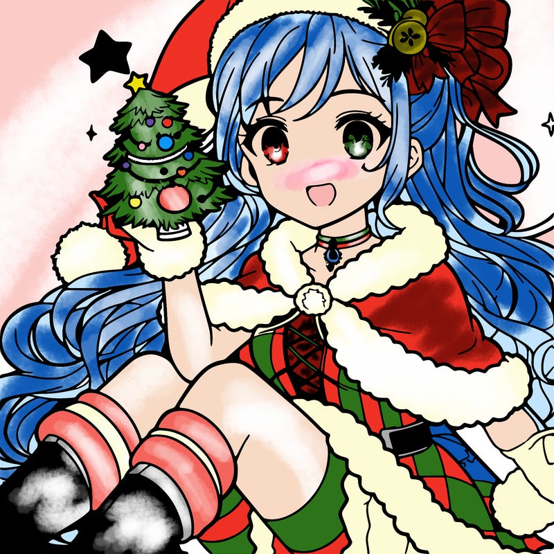 christmas anime girl