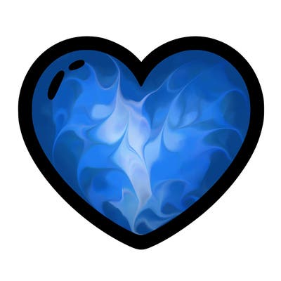 a blank heart