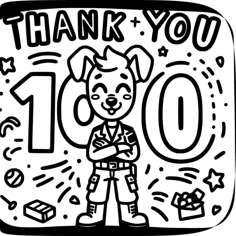 thank you for 100
