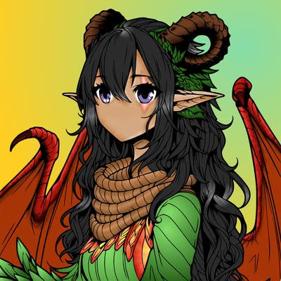 dragon girl realistic fantasy