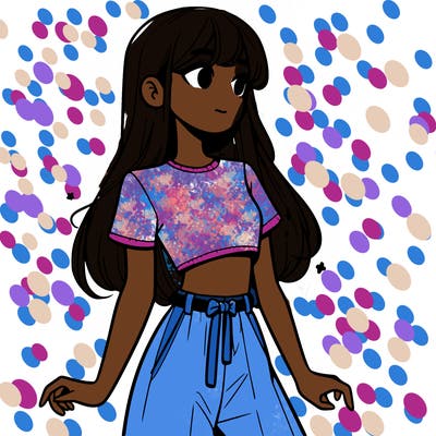 girl in a cute crop top