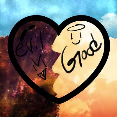 a blank heart