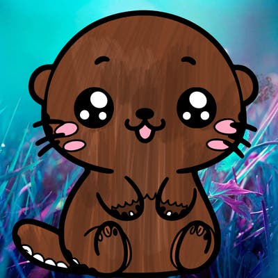 kawaii sea otter