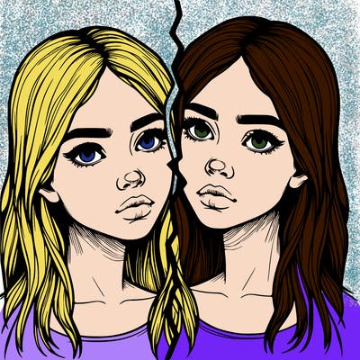 realistic girl split