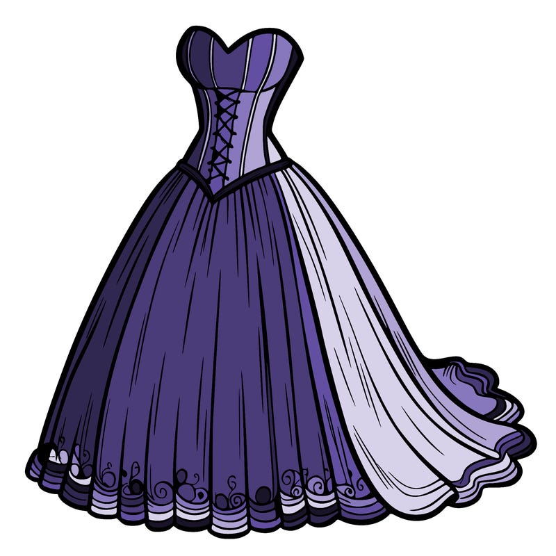 wedding dress-corset and a long and flowy skirt