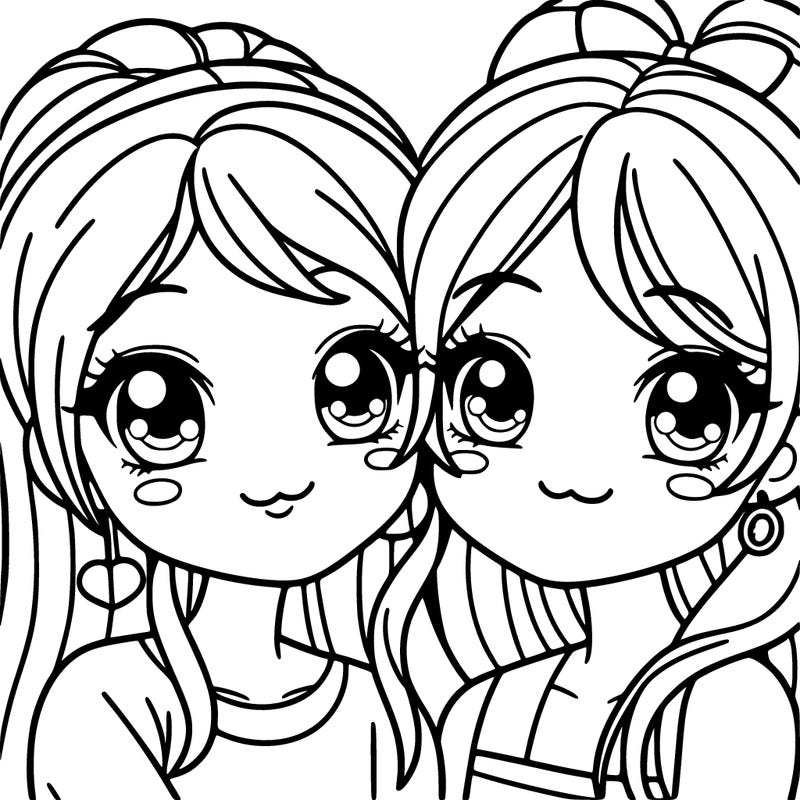 two pretty girls that are friends