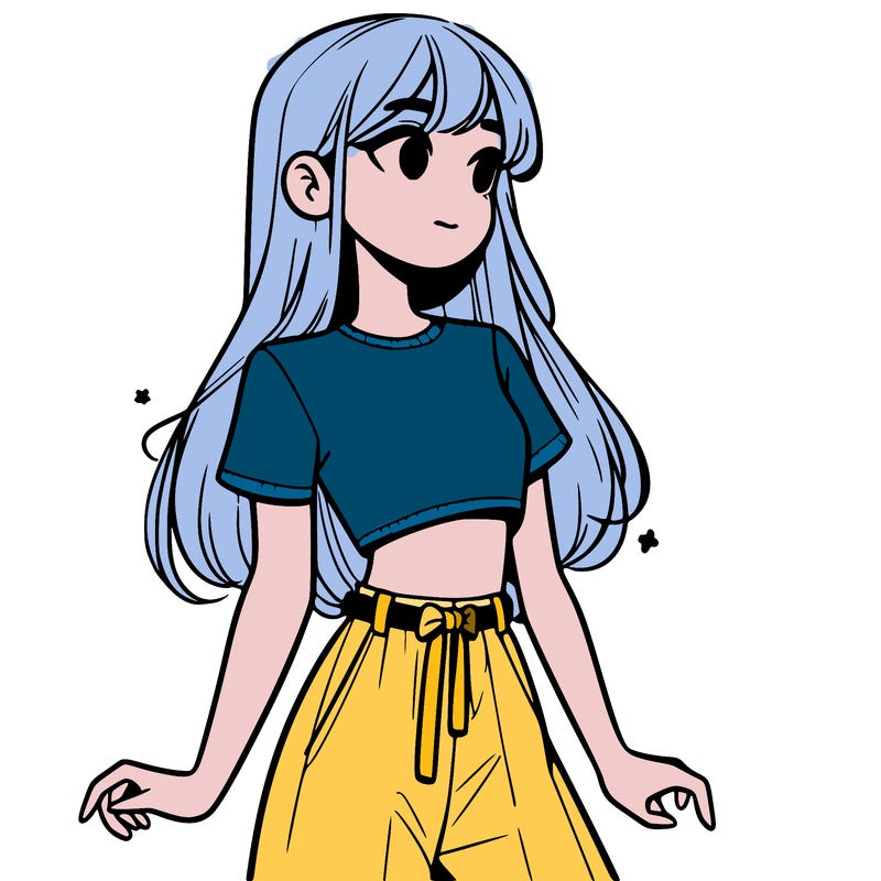 girl in a cute crop top