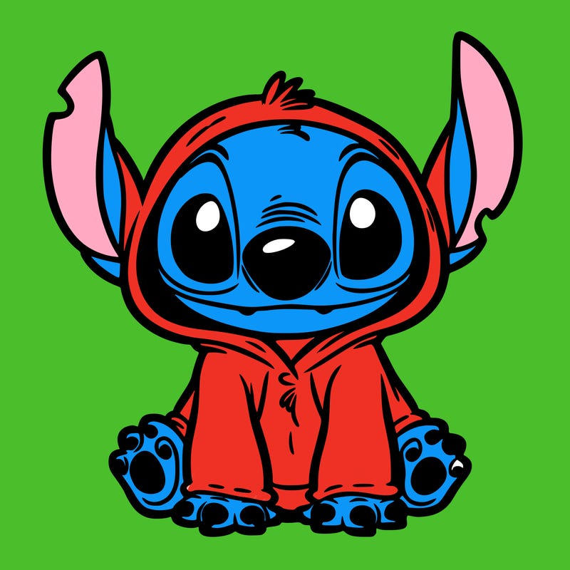 stitch in a dog costume