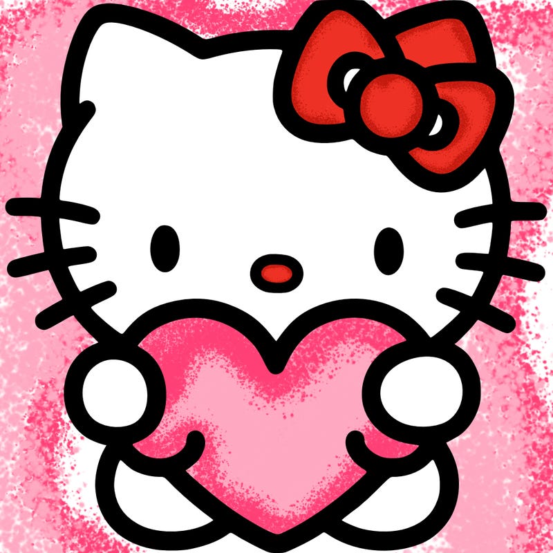 hello kitty with heart