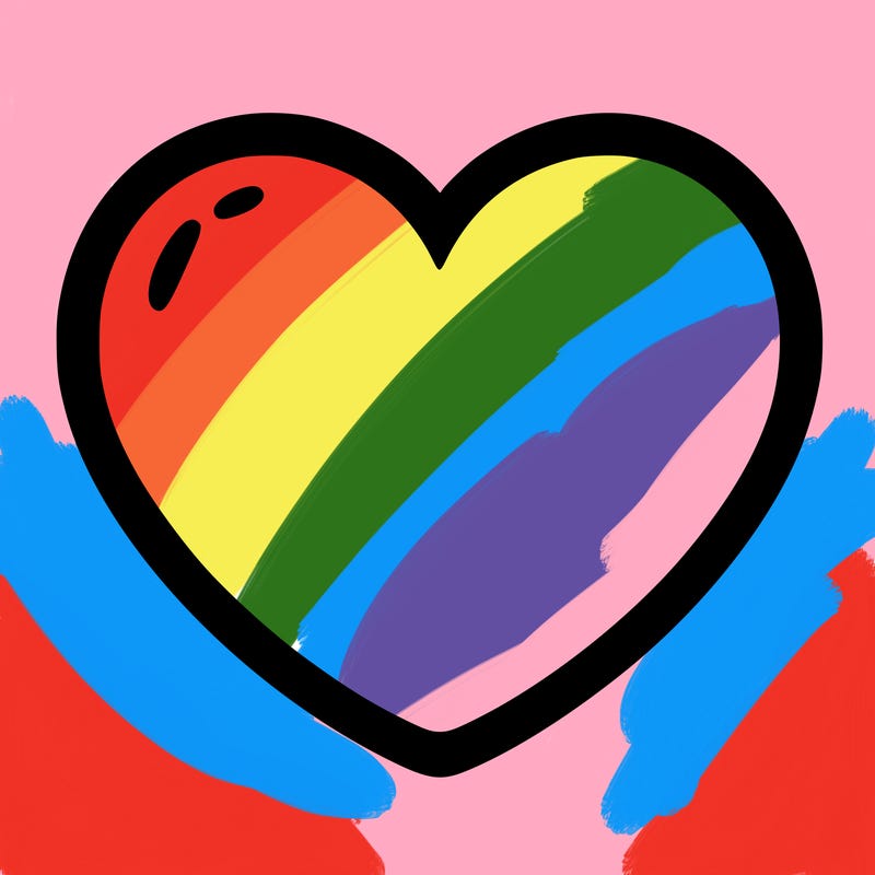 a blank heart