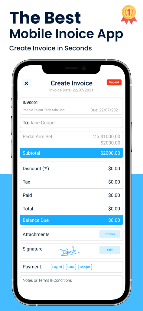 Invoice Maker゜- Create Invoice - Business App | MWM