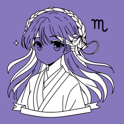 virgo zodiac anime girl