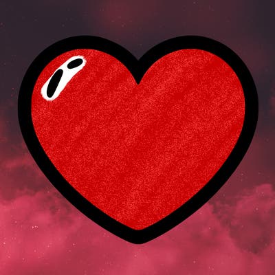 a blank heart