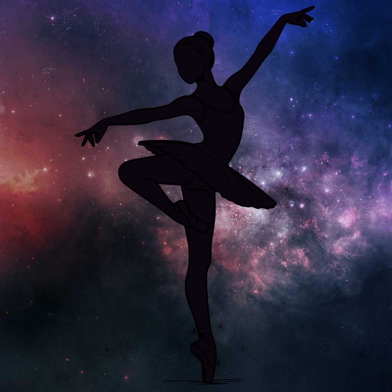 realistic person doing ballet