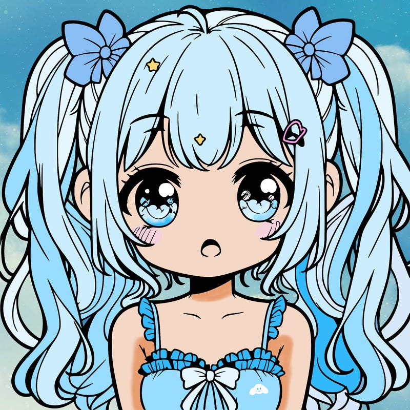 cute sweet anime girl