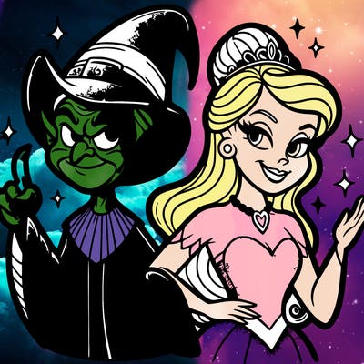 wicked alfaba and glinda