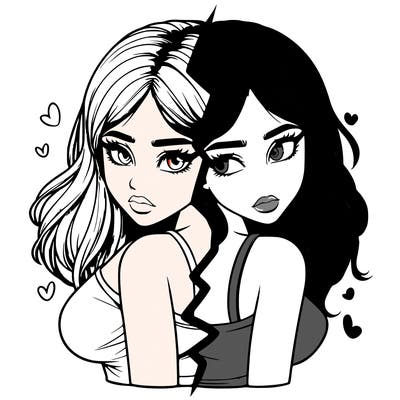 realistic girl split