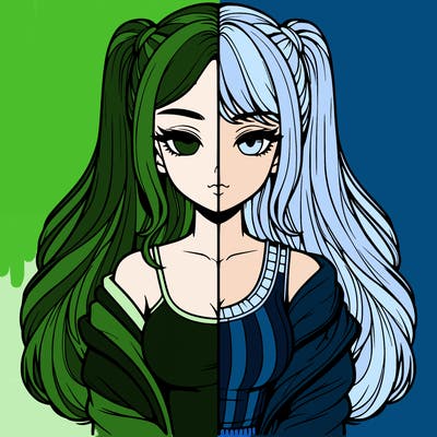 realistic girl split