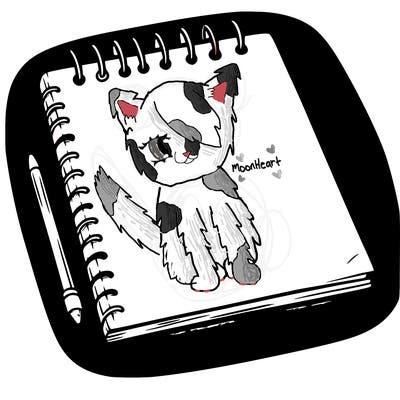 a blank sketch pad