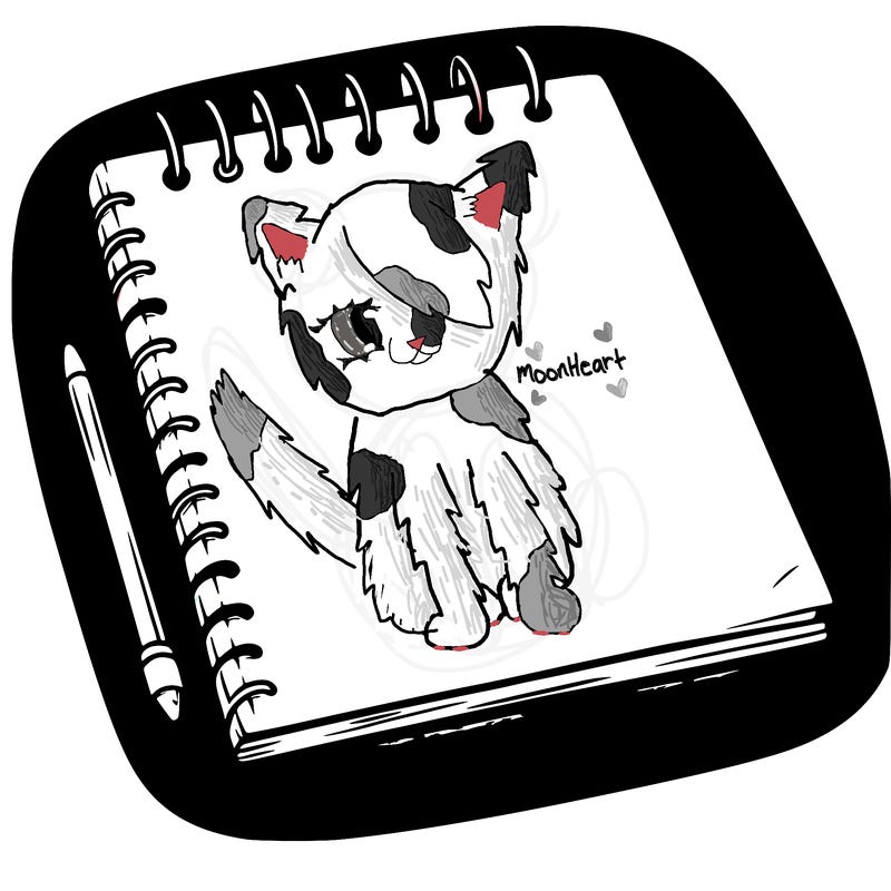 a blank sketch pad