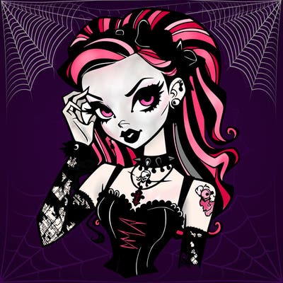 gothic pinup girl