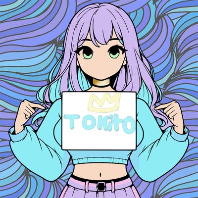 girl holding a blank sign in a long sleeve crop top