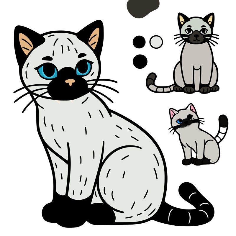 simple siamese cat