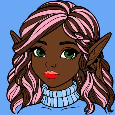 realistic girl elf