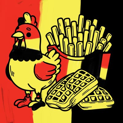 chicken and waffle fries