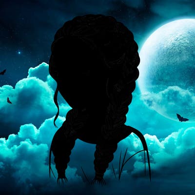 realistic girl with braids