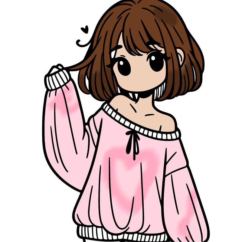 girl in baggy sweater hanging off her shoulder