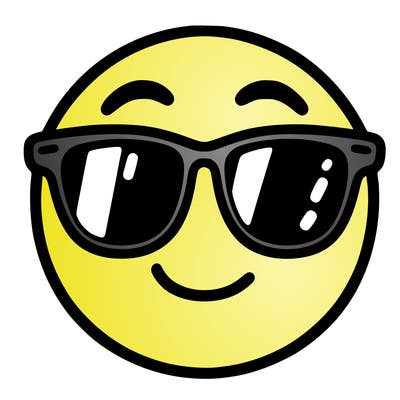 emoji with sunglasses