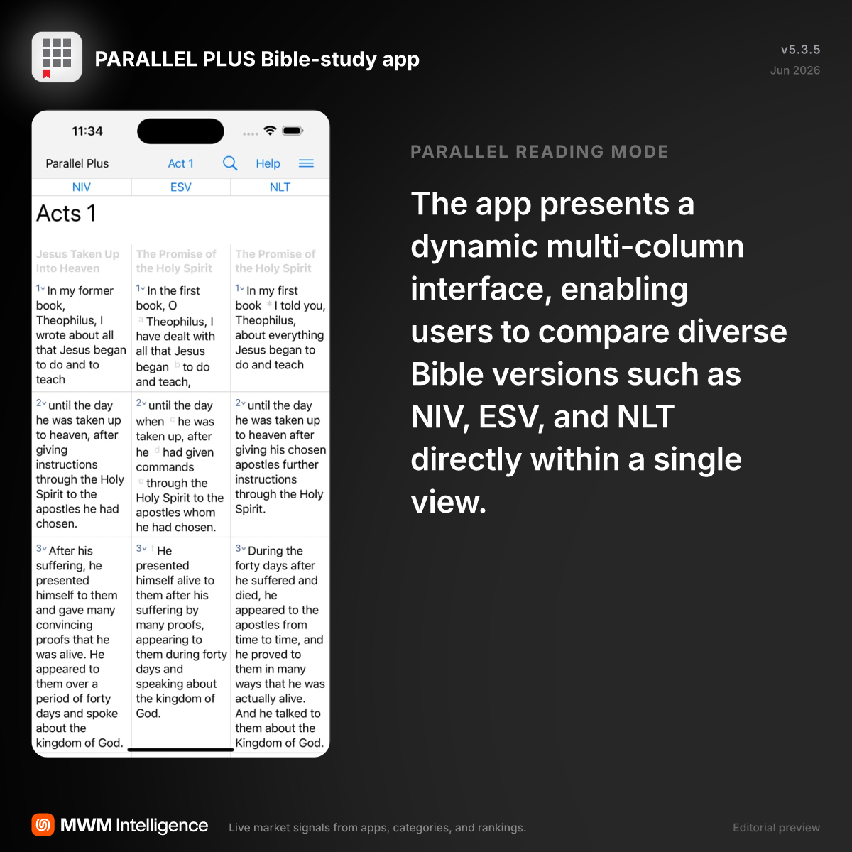 PARALLEL PLUS Bible-study app - Books App | MWM