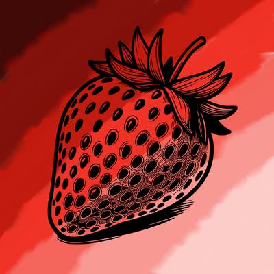 realstic strawberry