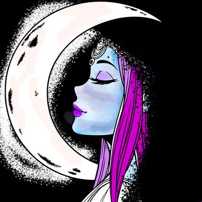 a realistic moon elf