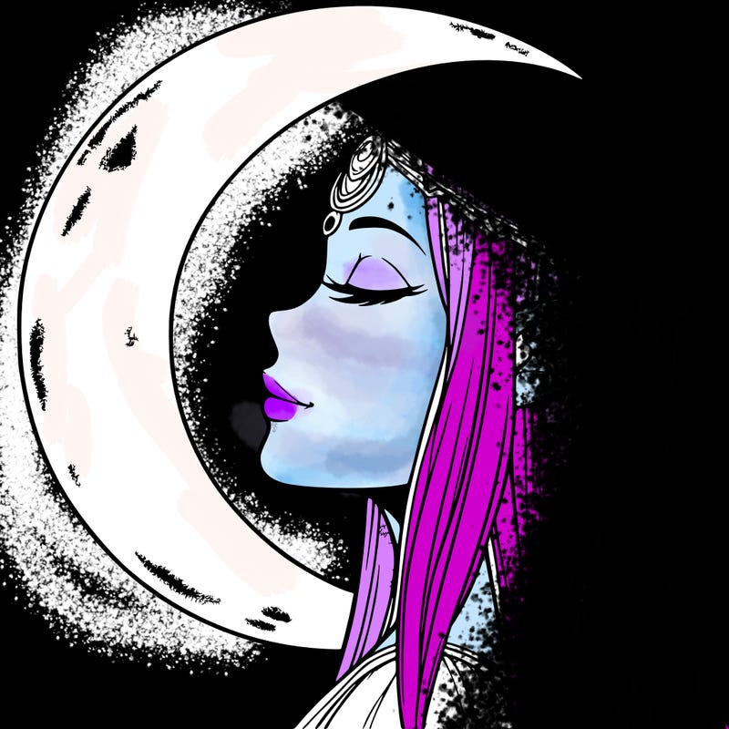 a realistic moon elf