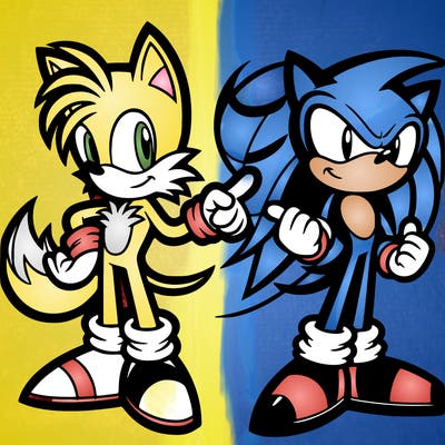 tails from sonic with sonic