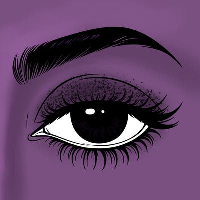 eye closed realistic