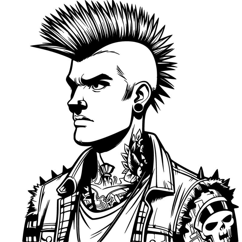 realistic punk guy